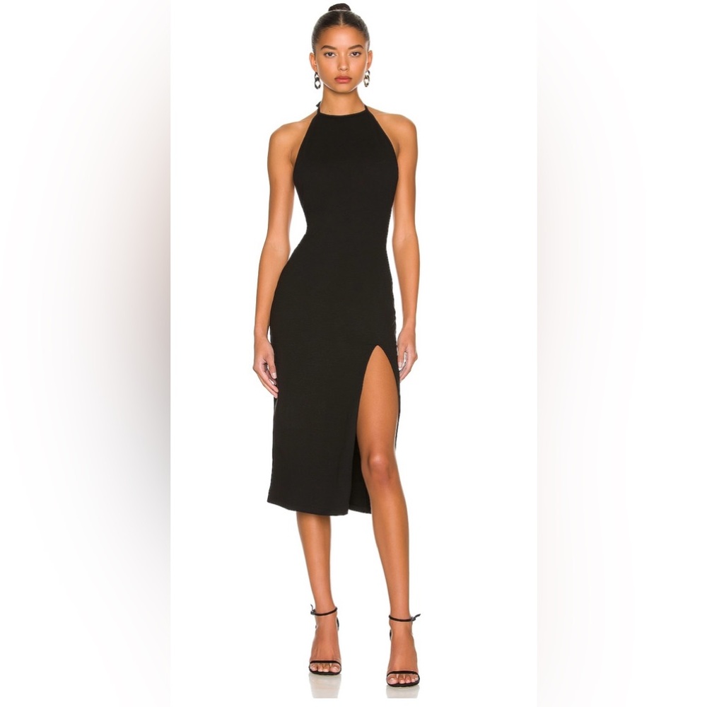 NWT Revolve Lovers + Friends Stardust Midi Dress in Black